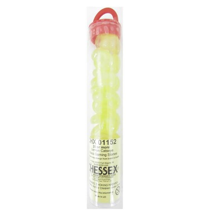 Time2Play Glass Stones Tube - Lemon Catseye, 20 Stones TI3302225